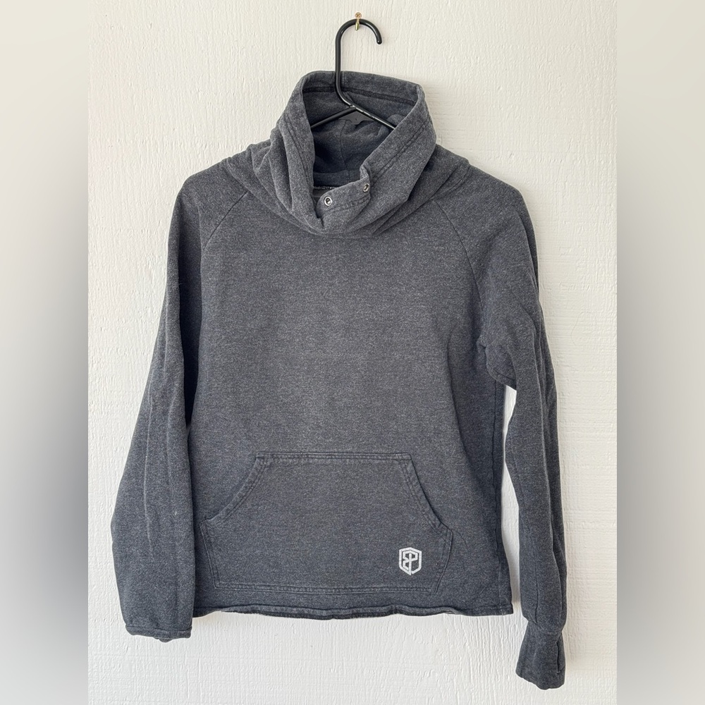 Born Primitive Charcoal Cowl Neck Pullover